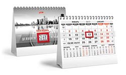Календари домики Черно-красный блок 